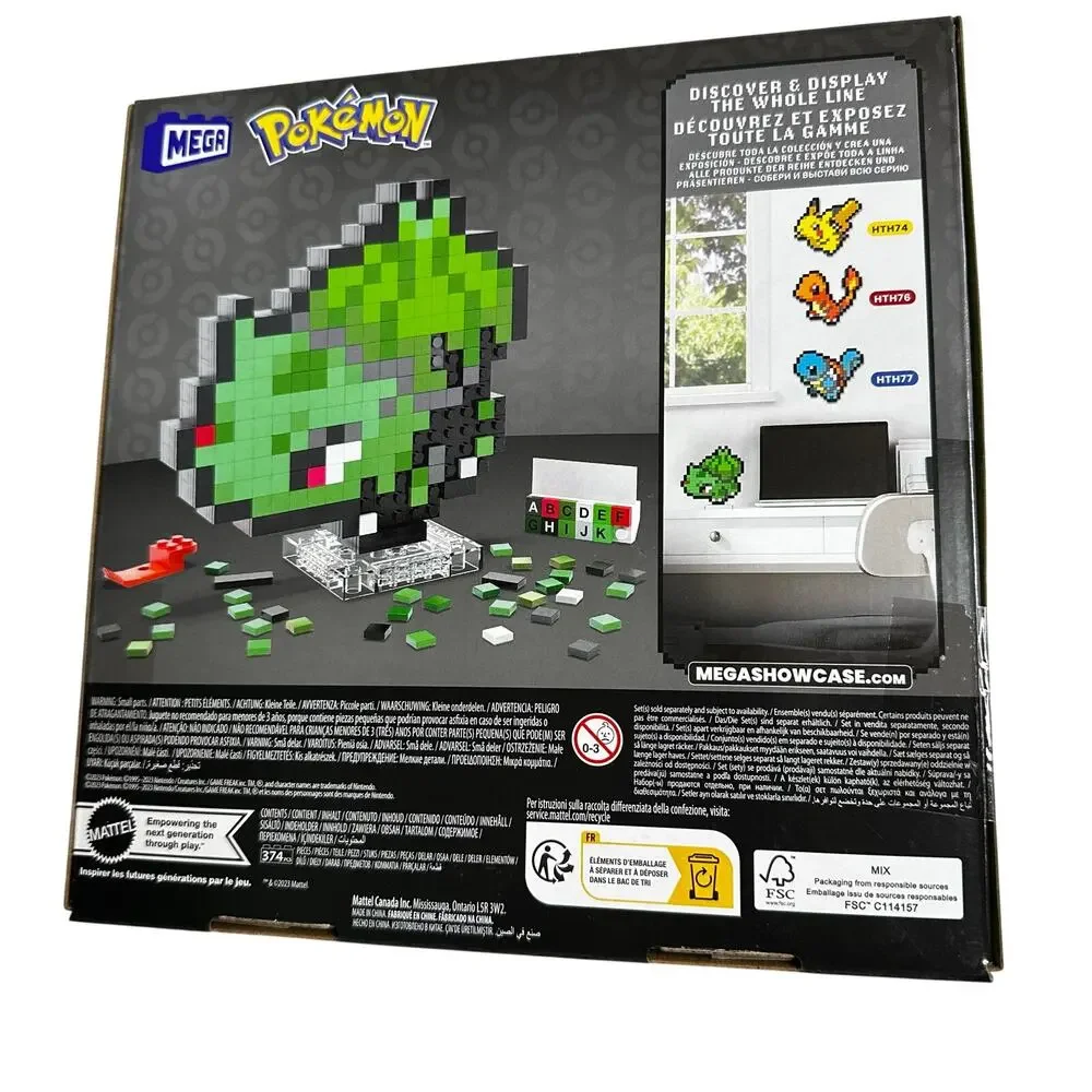 Pokemon Bulbasaur Building Toy kit 374pc brand new sealed